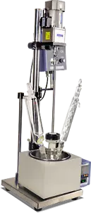 Lab 2L Single Layer Reaction Vessel with Heating Bath for Distillation Solution - Picture 1 of 12