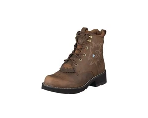 Ariat Probaby Lacer In Brown A- Lace Up Ankle Boot - Picture 1 of 1