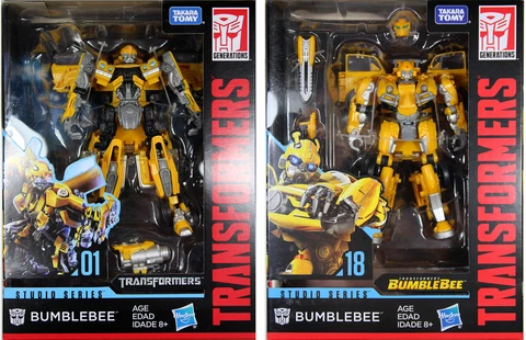 Transformers Studio Series ~ BUMBLEBEE (CAMARO #01) & BUMBLEBEE (VW BEETLE #18) Cover