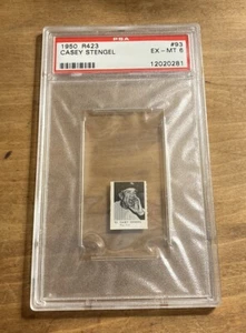Casey Stengel 1950 R423 PSA 6 NY Yankees HOF - Bild 1 von 2