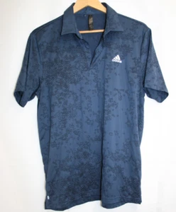 Adidas Jacquard  Short Sleeve Polo Shirt SZ Medium - Picture 1 of 3