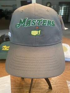 Neu Masters Mütze grau verstellbarer Riemen hinten - Bild 1 von 4