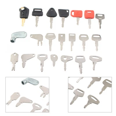 Heavy Equipment Construction Ignition Key Set Fit Cat For Komatsu Fit John Deere - Image 1 of 4