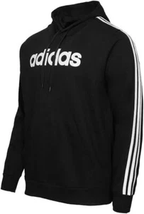 Adidas Men's Essential 3-Stripe Logo Hoodie Medium - Picture 1 of 8