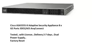 Cisco ASA5555-X Adaptive Security Appliance 8 x GE Port 3DES/AES AnyConnect 1xPS - Picture 1 of 1