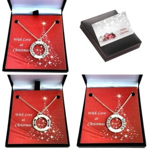 Halskette IN Weihnachten Geschenk Kiste für Mutter, Sister, Mama, Tochter, Beste - Bild 1 von 12