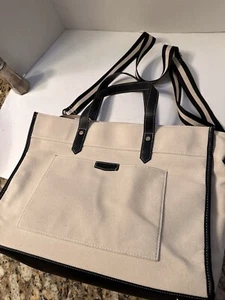 Laptop Tote Bag Missnine Canvas Laptop Bag 15.6 inch Work Shoulder Bags Casual - Picture 1 of 7