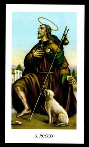  santino-holy card EGIM Nr.43 SAN ROCCO mit Gebet - Bild 1 von 1