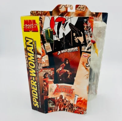 Figura de acción Diamond Select Marvel Spider-Woman 5" capa blanca edición coleccionista 2006 Foto 1 de 4