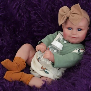 Reborn Baby Dolls Soft Viny Full Body 20 Inch Waterproof Realistic Newborn Baby - Picture 1 of 7