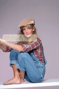 Young HEATHER LOCKLEAR Portrait in Overalls ** HI-RES Archival Photo (8.5x11) - Picture 1 of 1