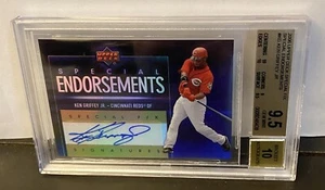 Autógrafo Ken Griffey Jr. 2006 cubierta superior respaldos especiales grado 9,5/10 - Imagen 1 de 7