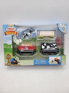 Fisher-Price Thomas & Friends Real Wood Diesel's Dairy Drop Off 6 Piece Playset - Picture 1 of 9