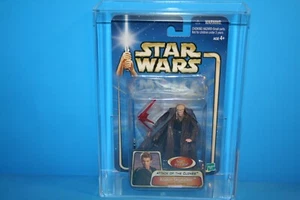 STAR WARS 2003 AFA GRADED MINT ON CARD AOTC ANAKIN CEREMONY FIGURE WEAPON HASBRO - Picture 1 of 12