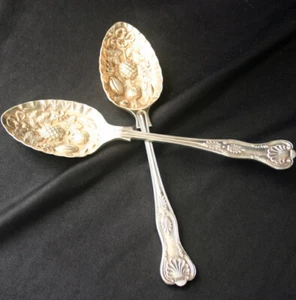 Juego de servir COOPER BROS & Sons Silverplate ENGLISH KING - Imagen 1 de 4