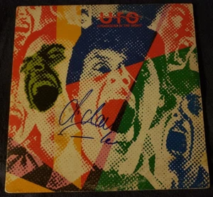 UFO MICHAEL SCHENKER SIGNED RECORD "STRANGERS IN THE NIGHT" PROOF GUITAR LEGEND! - Picture 1 of 4