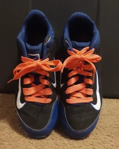 Nike girls black blue pink softball cleats FastFlex size 5Y 634629-014 - Picture 1 of 7