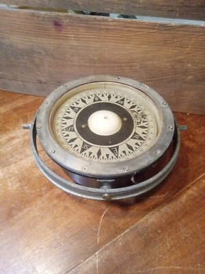 Antique Maritime Ship  Compass, Tokura Seisakusho Co - Image 1 of 4