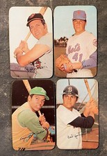 1971 TOPPS SUPER BASEBALL CARDS (4) BROOKS, YASTRZEMSKI, TOM SEAVER, JACKSON FN!