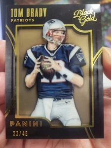 2015 Panini Black Gold #14 Tom Brady #d 23/49 HoF New England Patriots Nrmt - Picture 1 of 3