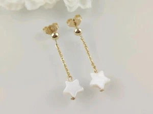 Wunderschöne handgefertigte Ohrstecker/hänger 333 mit Perlmutt - Bild 1 von 9