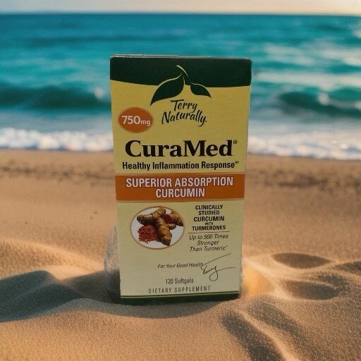 Terry Naturally CuraMed Superior Absorption 750mg Softgels - 120 Count - Image 1 of 4