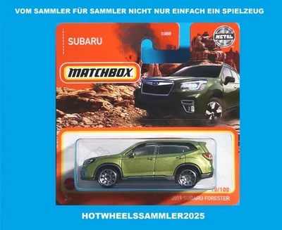 MATCHBOX "2019 SUBARU FORESTER" FARBE GRÜN OVP UNGEÖFFNET ANSEHEN! - Bild 1 von 2