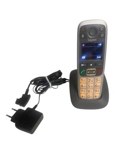 Cargador de teléfono inalámbrico Siemens Gigaset E560H plateado - Imagen 1 de 6