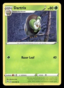 Dartrix SWSH03: Darkness Ablaze Pokemon Card #012/189 - Picture 1 of 2