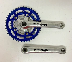Juego de bielas de aluminio anodizado azul vintage Cannondale CODA Sugino 175 mm 44/32/22 - Imagen 1 de 6
