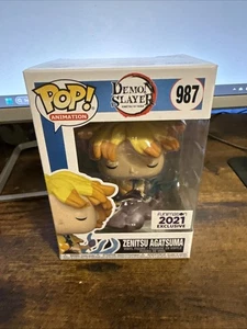 Funko Pop! Zenitsu Agatsuma #987 Exclusive 2021 Funimation *DAMAGED BOX* - Picture 1 of 7