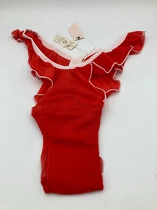 We Are HAH Fly Girl Mesh Panty Blood Orange Size XS 100% Nylon - Picture 1 of 8