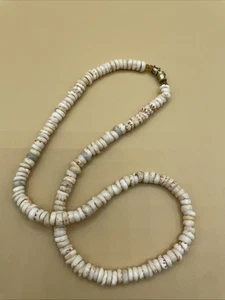 Hawaiian Genuine Puka Shell Necklace 16” Boho Surfer Authentic - Picture 1 of 6