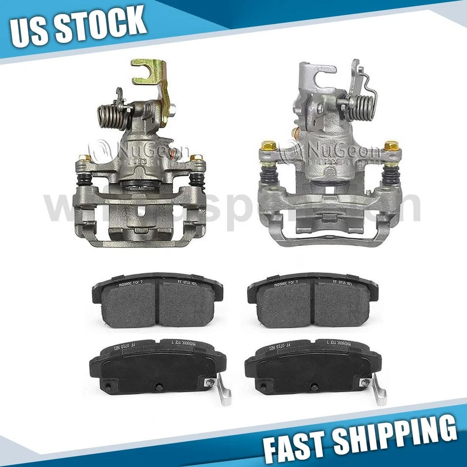 Rear Brake Calipers Ceramic Brake Pads for 2001 2002 INFINITI G20 - Image 1 of 4