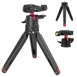 360° Kugelkopf 1/4" Schraube Schreibtisch Mini Stativ mit Arca Swiss QR Platte für Kamera - Bild 1 von 10