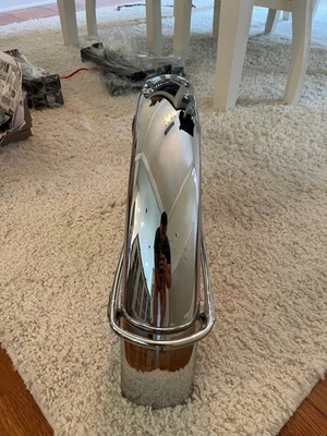 Vintage Yamaha YM1 YDS3 YDS3C Rechromed OEM Front Fender # 156-21510-01 YM 1 YDS - Image 1 of 4