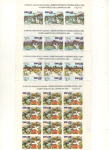 España Minipliegos 6/9 Expo. Mundial Sevilla 92 Curro sellos nuevos(según foto) - Imagen 1 de 1
