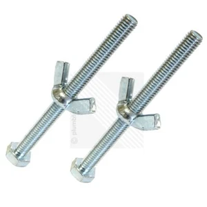 Toilet Seat Fittings Screws and Wing Nuts for Bottom Fixing Pans M6 - Picture 1 of 1