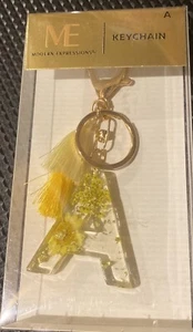Modern Expressions "A” Monogram Keychain with Tassels - Picture 1 of 1