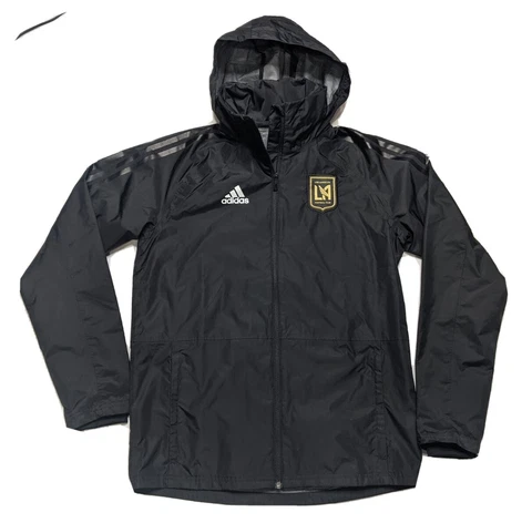 Adidas LA LOS ANGELES FOOTBALL CLUB Galaxy Stadium Rain Jacket Mens Small Soccer Cover