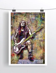 Iron Maiden Steve Harris Poster 24 x 36 Zoll Maiden Poster, Hommage kostenloser Versand USA - Bild 1 von 5