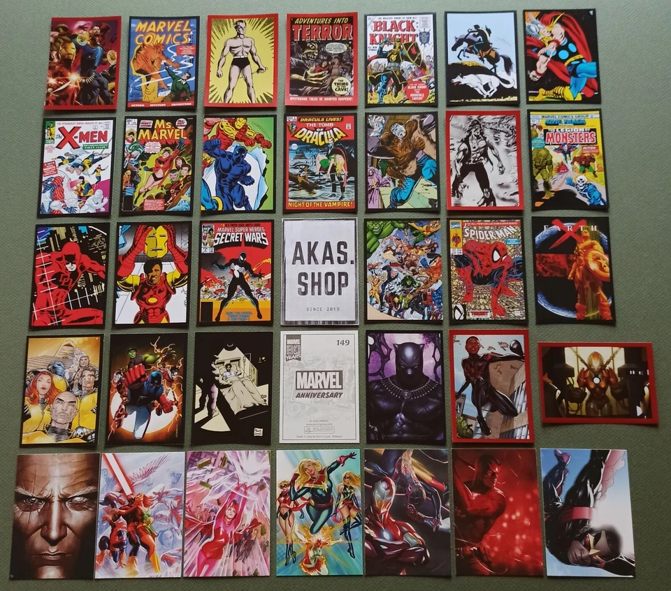 Marvel 80 Years Anniversary Stickers and Trading Cards PANINI No 1- 192 + C 1-50 - Bild 1 von 1