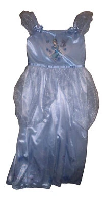 Camisola de tule sedoso fantasia princesa menina Cinderela usada tamanho P - Imagem 1 de 4