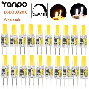 Mini G4 Led Silicone Lamp 6W Bulb Dimmable 6 W Lamps 12V Home Lighting Cob Light - Picture 1 of 14