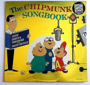THE CHIPMUNKS- Songbook - Vinyl LP 1962 Liberty LRP-3229 Hype Sticker Children - Picture 1 of 6