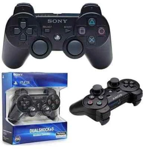 Manette de jeu pour PS3 sans fil 6 Axes Manette de console Playstation 3 noir. - Picture 1 of 5