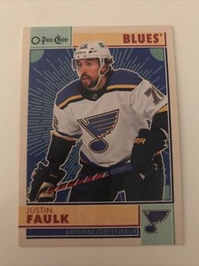 NHL Card, Justin Faulk, Retro OPC 2022-23, Blues