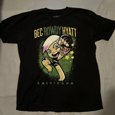 Camiseta Rowdy Bec Hyatt Negra Manga Corta Americana MMA Talla XL Foto 1 de 4