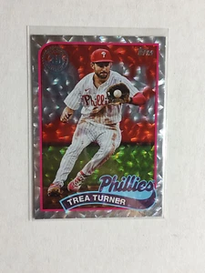 2024 Topps Serie 1 Trea Turner 89B-56 Plata Foilboard 35 Aniversario - Imagen 1 de 2
