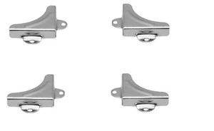 Nickel Plated Mirror Corner Mounting Bracket x4 - Picture 1 of 1